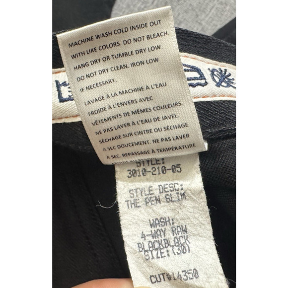 Kato By Hiroshi Kato The Pen Slim 4 Way Jeans 30x28 Black Raw Selvedge Denim - Picture 9 of 9